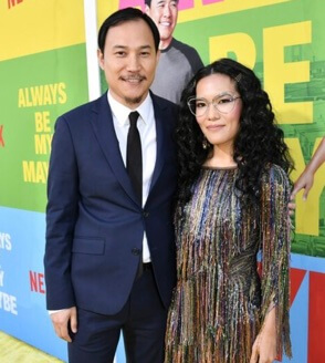 Ali Wong with her ex-husband.